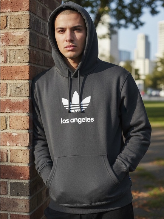 adidas Other - Adidas Logo and Los Angeles Hoodie sz M
